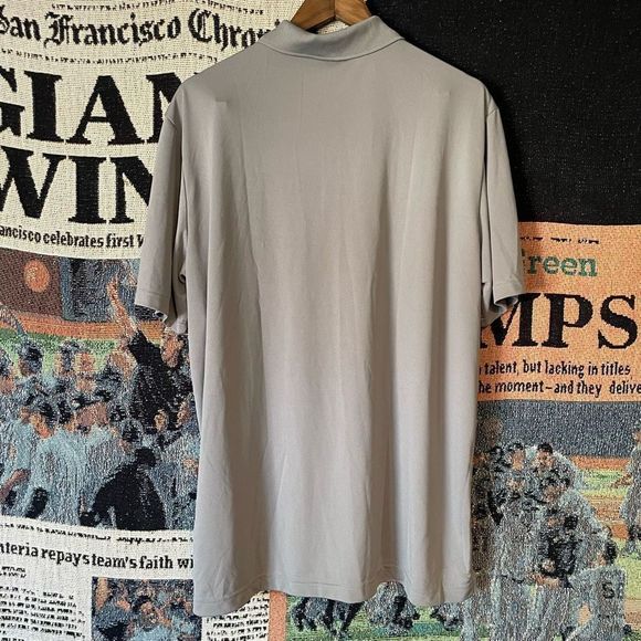 NWT Adidas Golf Polo Shirt Grey Company Branded Ryder Men’s Size XL - 0944 - - Picture 2 of 10